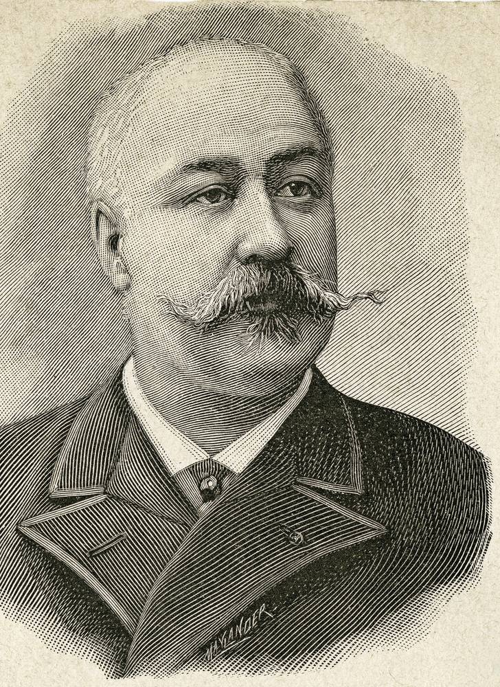 Gravure d’un homme en buste d’âge mur.